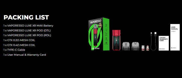 Kit Vaporesso Luxe XR Max 2800mAh